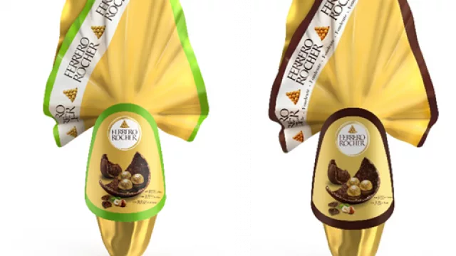 Para endulzar la Pascua: llegan los Ferrero Rocher Golden Eggs y el Ferrero Rocher Huevo Flama