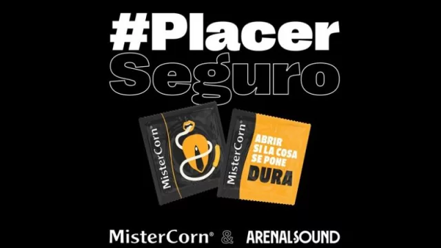 MisterCorn apuesta por el #PlacerSeguro en el festival Arenal Sound 2023 (una crujiente tentación)