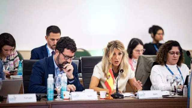 Díaz refuerza la cooperación con Brasil y Sudáfrica para defender los derechos sociolaborales a nivel global