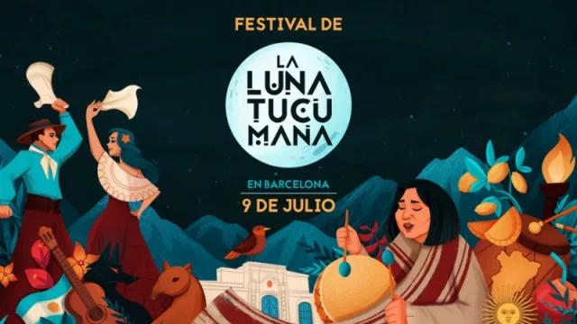 Barcelona celebró la independencia argentina y la luna tucumana brilló con Mercedes Sosa como guía