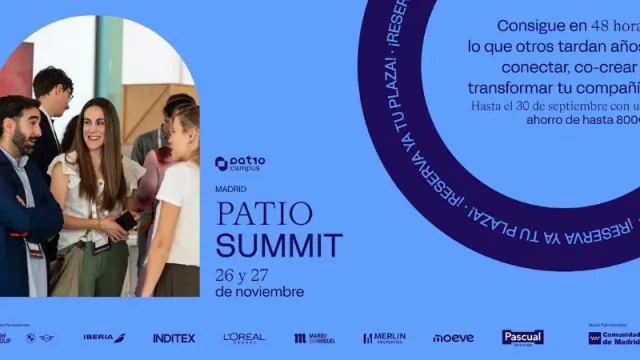 PATIO Campus celebra en noviembre PATIO Innovation Summit y reunirá a más de 250 líderes empresariales y startups en Madrid