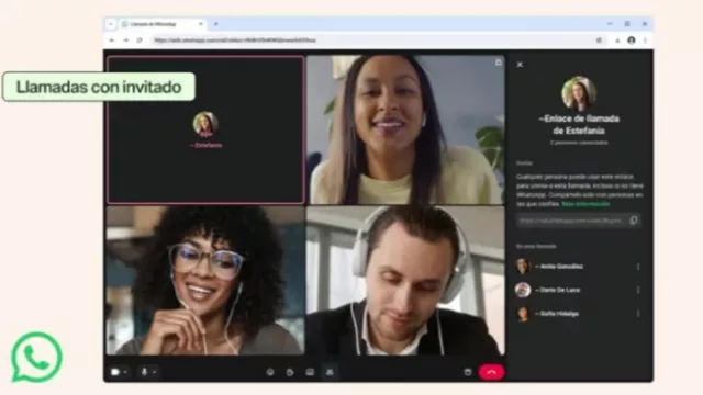 Las llamadas de WhatsApp se abren a usuarios sin cuenta como invitados